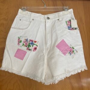 Gitano denim patchwork cutoff Shorts NOS 27.5”